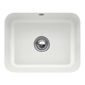 Villeroy et Boch évier sous plan 670602SM avec garniture de vidage , actionnement excentrique, kit de fixation, vapeur