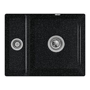 Villeroy and Boch undermount sink 675802J0 with drain fitting and eccentric operation, chromite