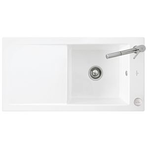 Villeroy and Boch Timeline 60 Flat flush-mounted sink 67902FR1 with drain fitting and eccentric actuation, white