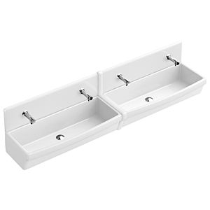 Villeroy & Boch Reihenwaschanlage O.Novo 68200001 100 x 20,5 x 41,5 cm, weiss alpin