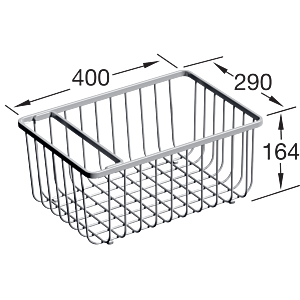 Villeroy et Boch corbeille en fil 9K1200K1 Inox