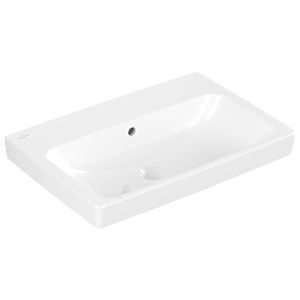 Lavabo Villeroy et Boch Architectura 4A87KJT2 65x44,5cm, meulé, avec trop-plein, blanc AntiBac C-plus