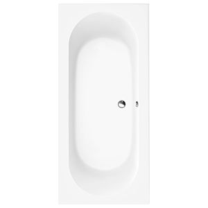 Villeroy und Boch O.novo Rechteck-Badewanne UBA180CAS2V-01 180x80cm, weiß, Ablauf mittig