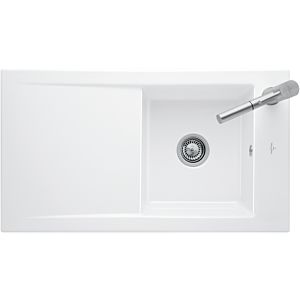 Villeroy und Boch Timeline 50 Flat Flächenbündige Spüle 33070FKG Spülbecken, snow white