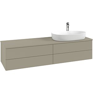 Villeroy & Boch Antao Waschtischunterschrank 1600x360x500mm L27150HG mit Beleuchtung mit Struktur FK/AP: HG/0