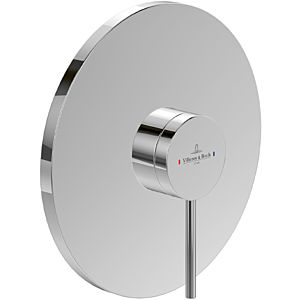 Villeroy und Boch Loop + Friends Fertigmontageset TVS10635211364 Unterputz-Einhebel-Duscharmatur, Wandmontage, brushed nickel black