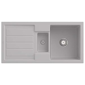 Villeroy & Boch Flavia built-in sink 330401SM with waste set and manual operation, Steam