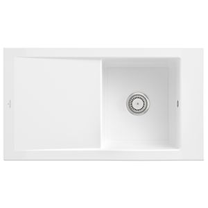 Villeroy & Boch Timeline sink 330701R1 with waste set and manual operation, white