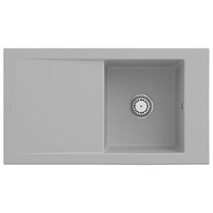 Villeroy & Boch Timeline sink 330701SM with waste set and manual operation, Steam