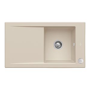 Villeroy et Boch évier 330702AM avec garniture de vidage et actionnement excentrique, Amande