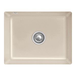 Villeroy and Boch undermount sink 331002AM with drain fitting and eccentric operation, Almond