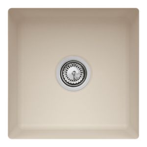 Villeroy und Boch Unterbauspüle 332502AM mit Ablaufgarnitur und Exzenterbetätigung, Almond