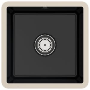 Villeroy and Boch 332501S5 with waste set and manual operation, Ebony