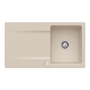 Villeroy und Boch Siluet Spüle 333502AM mit Ablaufgarnitur und Exzenterbetätigung, Almond