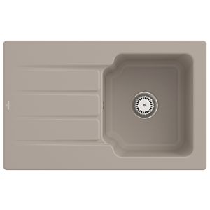 Villeroy und Boch Architectura Spüle 334001AM Almond, Ablaufgarnitur mit Handbetätigung