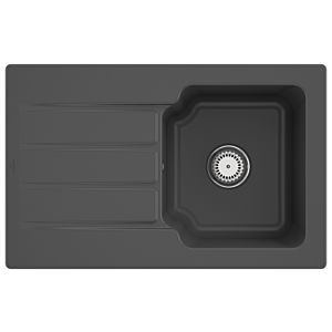 Villeroy and Boch Architectura MetalRim sink 334001i4 Graphit , waste set with manual operation