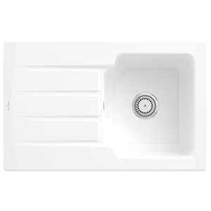 Villeroy and Boch Architectura MetalRim sink 334001KG Snow White, waste set with manual operation