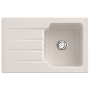 Villeroy and Boch Architectura MetalRim sink 334001KR Crema, waste set with manual operation