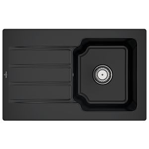 Villeroy and Boch Architectura MetalRim sink 334001S5 Ebony, waste set with manual operation