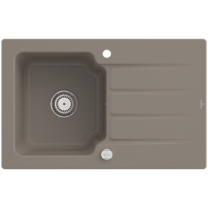 Villeroy and Boch Architectura sink 334002TR Timber, waste fitting with eccentric operation