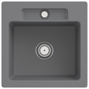 Villeroy und Boch Siluet Spüle 334501SL mit Ablaufgarnitur und Handbetätigung, Stone