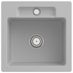 Villeroy und Boch Siluet Spüle 334501SM mit Ablaufgarnitur und Handbetätigung, Steam