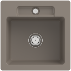 Villeroy and Boch Siluet sink 334501TR with waste set and manual operation, Timber