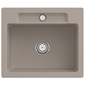 Villeroy and Boch Siluet sink 334601AM with waste set and manual operation, Almond