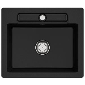 Villeroy and Boch Siluet sink 334601J0 with waste set and manual operation, chromite