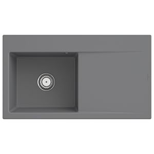 Évier encastrable Villeroy et Boch Subway Style 50 335201SL, vasque à gauche, 900 x 510 mm, garniture de vidange , avec commande manuelle, Stone