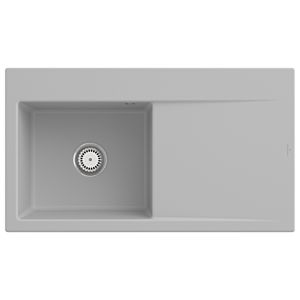 Villeroy and Boch Subway Style 50 built-in sink 335201SM left, with waste set, 900 x 510 mm, manual operation, steam CeramicPlus