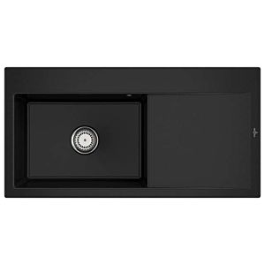 Villeroy and Boch Subway Style 60 built-in sink 336201J0 basin left, drain fitting with manual operation, 1000 x 510 mm, Chromite