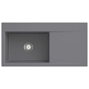 Villeroy and Boch Subway Style 60 built-in sink 336201SL basin left, drain fitting with manual operation, 1000 x 510 mm, Stone