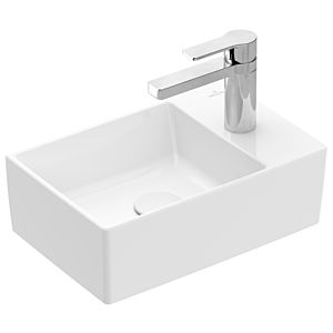 Villeroy & Boch Memento 2.0 Handwaschbecken  43234G01 40x26cm, 1 Hahnloch, ohne Überlauf, Weiß