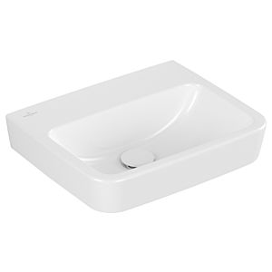 Villeroy and Boch O.novo Cloakroom basin 43444801 45 x 37 cm, square, without tap hole, without overflow, white