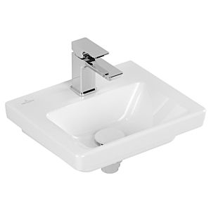 Villeroy und Boch Subway 3.0 Handwaschbecken 43703801 37x30,5cm, mit Hahnloch/ohne Überlauf, weiß