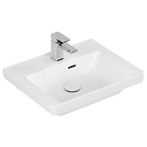 Villeroy und Boch Subway 3.0 Handwaschbecken 437050RW 50x40cm, mit Hahnloch/mit Überlauf, stone white C-plus