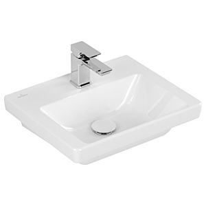 Villeroy und Boch Subway 3.0 Handwaschbecken 4370FLR1 45x37cm, mit Hahnloch/ohne Überlauf, weiß C-plus