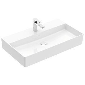 Villeroy & Boch Memento 2.0 Waschtisch 4A2281R1 80 x 47 cm, weiß alpin C-plus, mit Hahnloch, ohne Überlauf