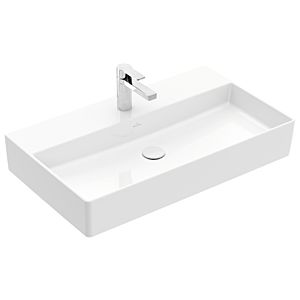 Villeroy & Boch Memento 2.0 Waschtisch 4A228L01 80 x 47 cm, weiß alpin, mit Hahnloch, ohne Überlauf