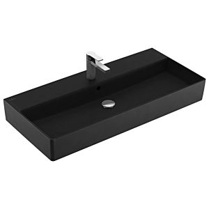 Villeroy und Boch Memento 2.0 Waschtisch 4A22A5S5 100x47cm, mit Hahnloch und Überlauf, Ebony C+