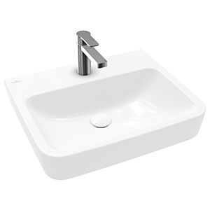 Villeroy and Boch O.novo washbasin 4A415601 55x46cm, square, with tap hole, without overflow, white