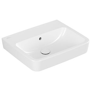 Villeroy and Boch O.novo washbasin 4A4157R1 55x46cm, square, without tap hole, with overflow, white C-plus