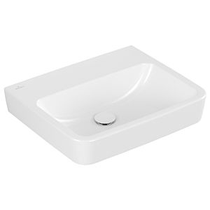 Villeroy and Boch O.novo washbasin 4A4158T2 55x46cm, square, without tap hole, without overflow, white AntiBac C-plus