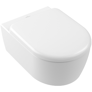 Villeroy and Boch Skyla WC set combi-pack 5656CLRW 370x530x315mm, wall-mounted, with TwistFlush, Stone White CeramicPlus