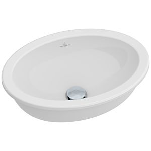 Villeroy & Boch Unterbauwaschtisch Loop & Friends 42 x 28,5 cm, weiss, ohne Überlauf, ohne Hahnloch