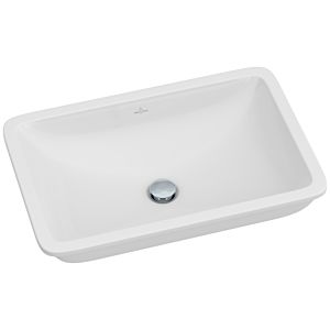 Villeroy & Boch Unterbauwaschtisch Loop & Friends 61,5 x 39 cm, weiss, mit Überlauf, ohne Hahnloch