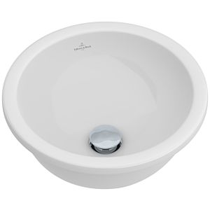 Villeroy & Boch Unterbauwaschtisch Loop & Friends Ø 33 cm, weiss, mit Überlauf, ohne Hahnloch