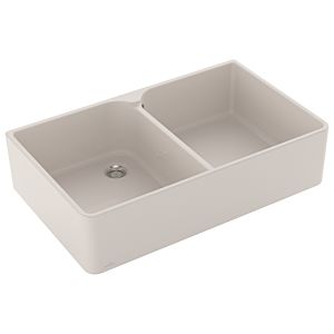Villeroy and Boch double bowl sink 639001KR waste set with manual actuation, crema