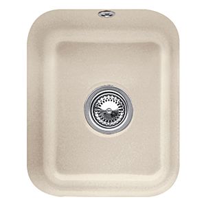 Villeroy et Boch avec garniture de vidage sous plan 670401AM match0, commande manuelle, kit de montage, Amande